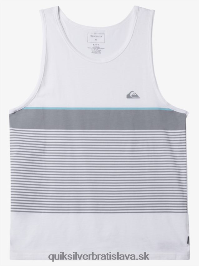 tank s pruhmi tijuany Quiksilver muži B80HXR456 biely