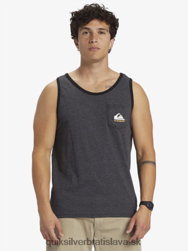 tankové tričko so všetkým vreckom Quiksilver muži B80HXR555 vres z dreveného uhlia