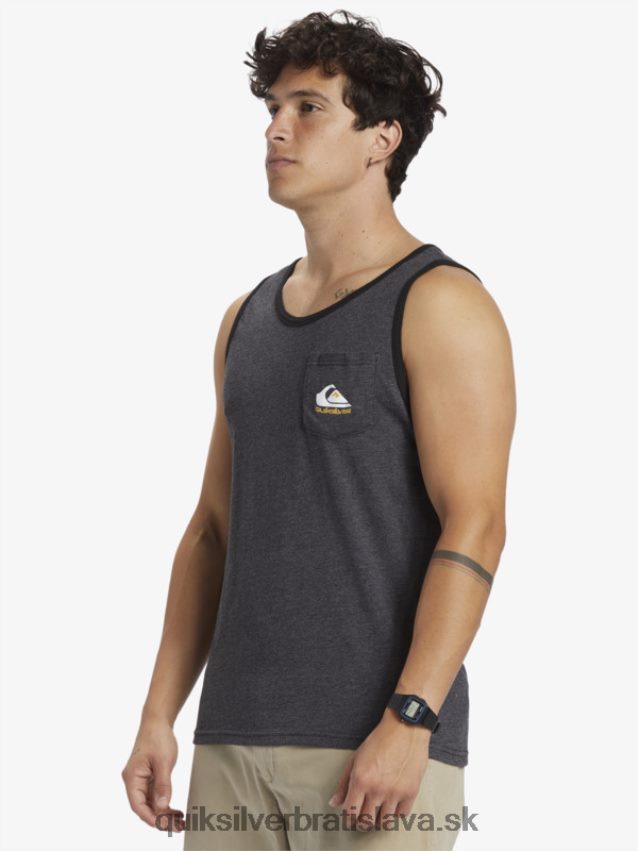 tankové tričko so všetkým vreckom Quiksilver muži B80HXR555 vres z dreveného uhlia