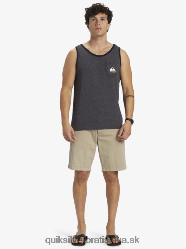 tankové tričko so všetkým vreckom Quiksilver muži B80HXR555 vres z dreveného uhlia