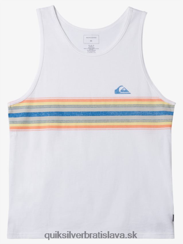 tielkové tričko streamline Quiksilver muži B80HXR1338 biely
