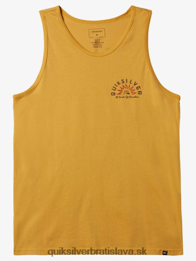 tričko s vodnými rozprávkami tanky Quiksilver muži B80HXR1363 svetlé zlato
