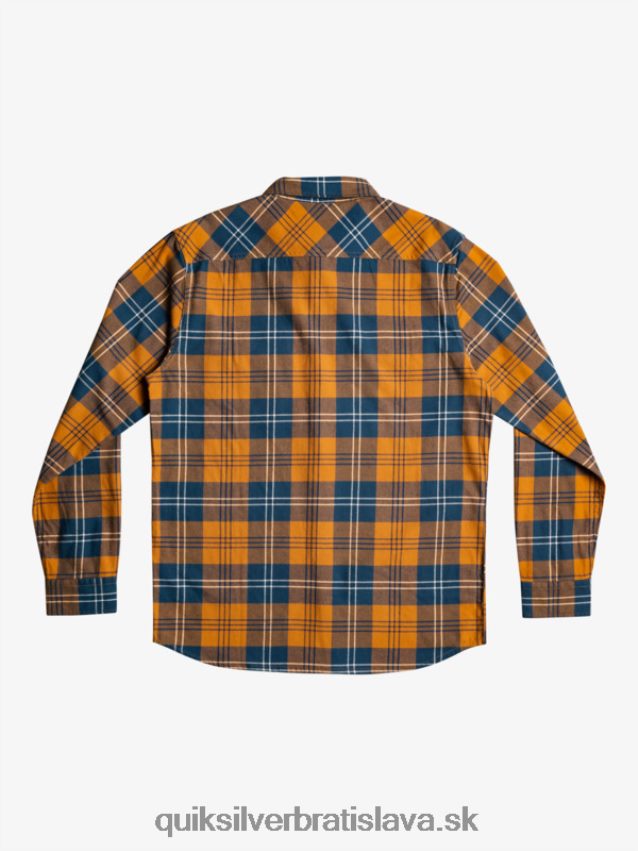 Harelaw stretch košeľa s dlhým rukávom Quiksilver muži B80HXR1508 hnedý cukor harelaw