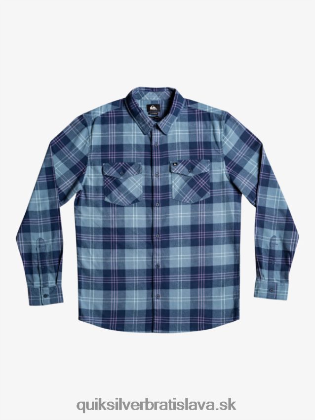 Harelaw stretch košeľa s dlhým rukávom Quiksilver muži B80HXR1509 provensálsky modrý zajačik