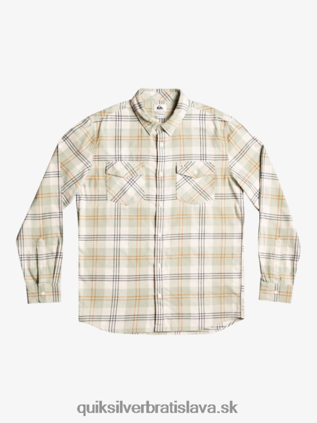 Harelaw stretch košeľa s dlhým rukávom Quiksilver muži B80HXR1510 púštny mudrc zajac