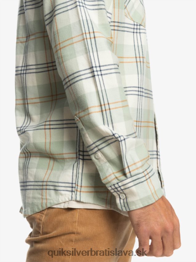 Harelaw stretch košeľa s dlhým rukávom Quiksilver muži B80HXR1510 púštny mudrc zajac