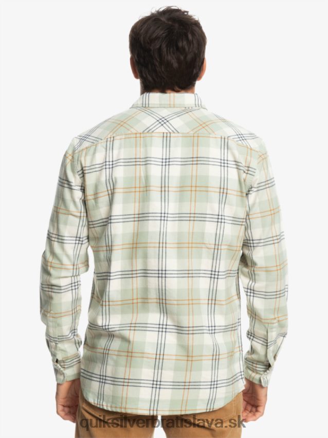 Harelaw stretch košeľa s dlhým rukávom Quiksilver muži B80HXR1510 púštny mudrc zajac