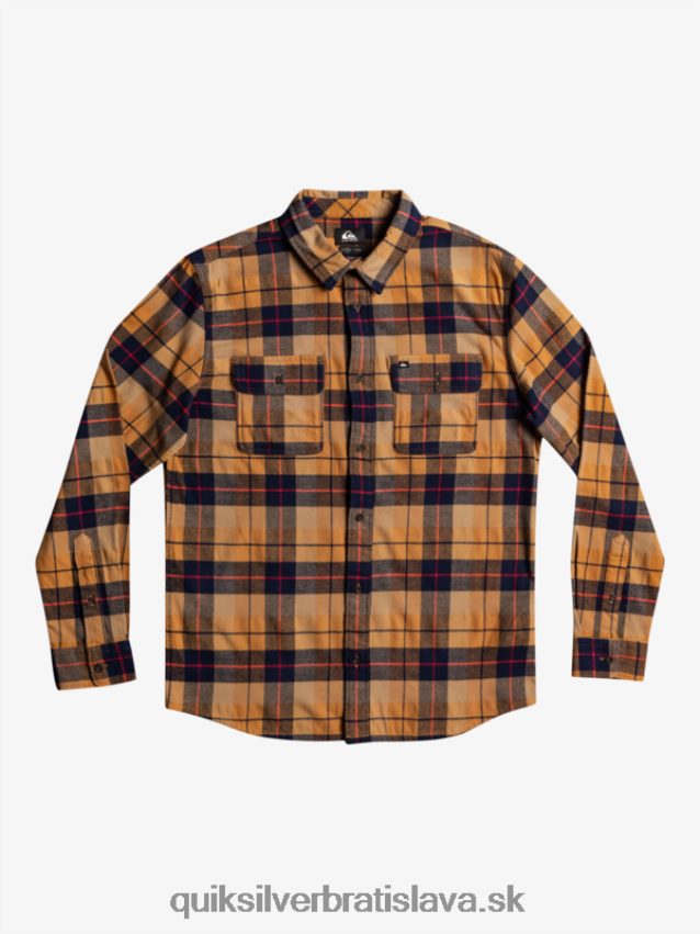 Kinsale stretch tričko s dlhým rukávom Quiksilver muži B80HXR1506 hnedý cukor kinsale