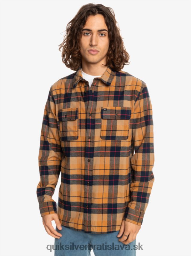 Kinsale stretch tričko s dlhým rukávom Quiksilver muži B80HXR1506 hnedý cukor kinsale
