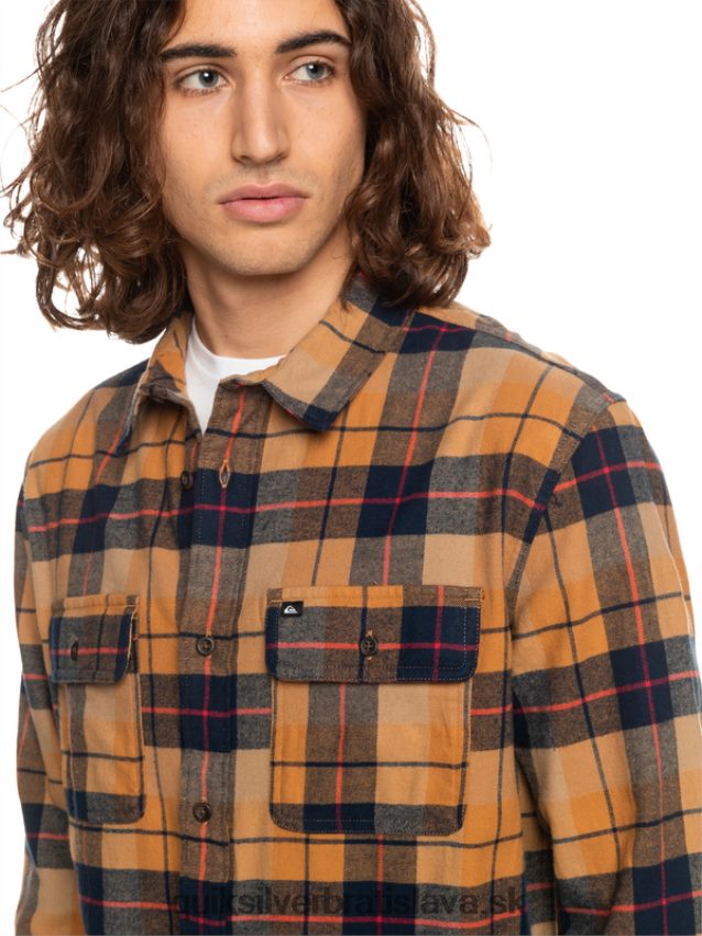 Kinsale stretch tričko s dlhým rukávom Quiksilver muži B80HXR1506 hnedý cukor kinsale