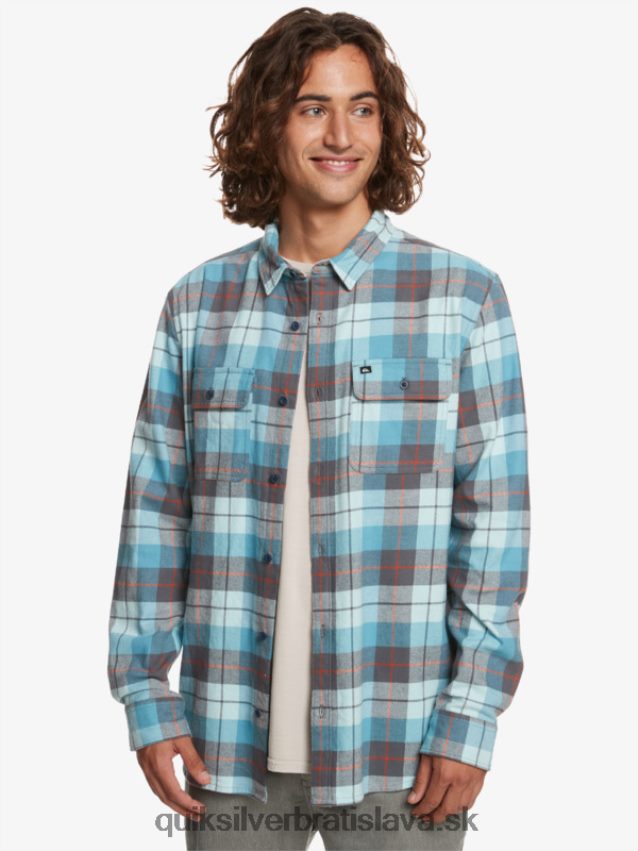 Kinsale stretch tričko s dlhým rukávom Quiksilver muži B80HXR1507 ľadový aqua kinsale