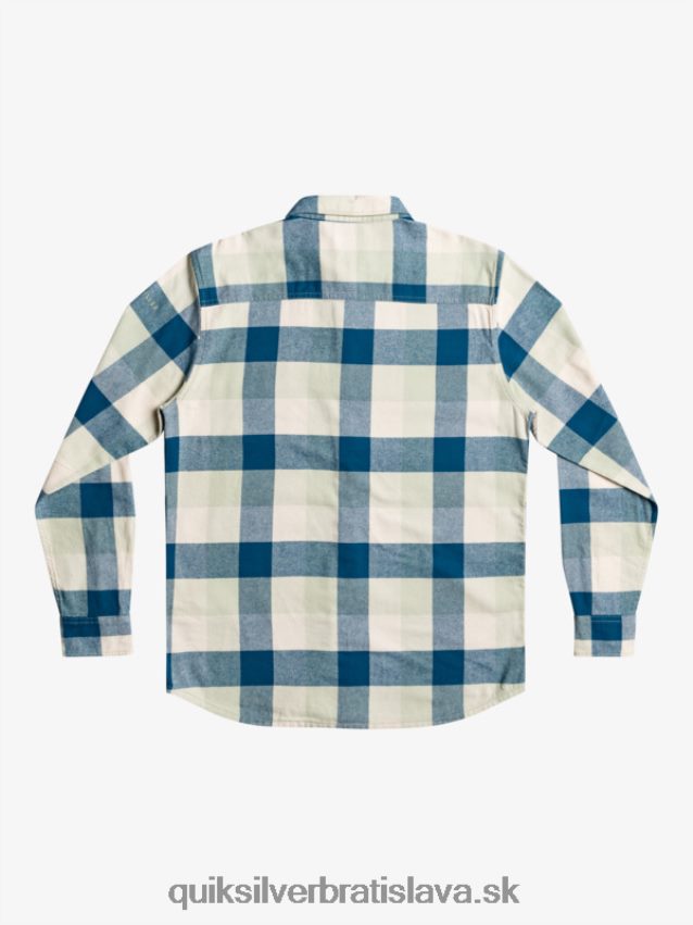 Motherfly flanelová košeľa s dlhým rukávom Quiksilver muži B80HXR1573 púštna šalvia materská muška