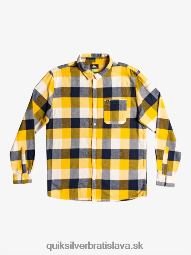 Motherfly flanelová košeľa s dlhým rukávom Quiksilver muži B80HXR1575 matka breza 223