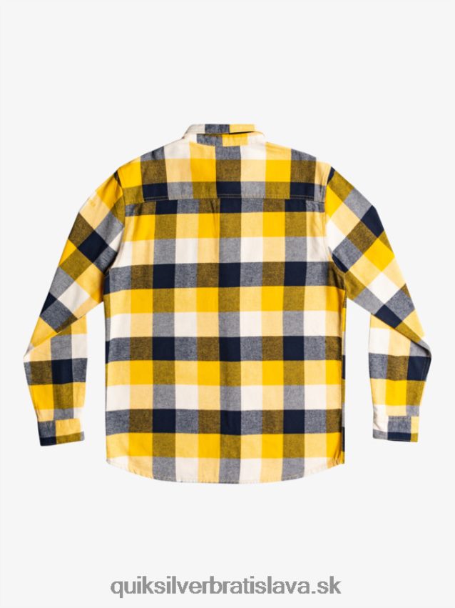 Motherfly flanelová košeľa s dlhým rukávom Quiksilver muži B80HXR1575 matka breza 223