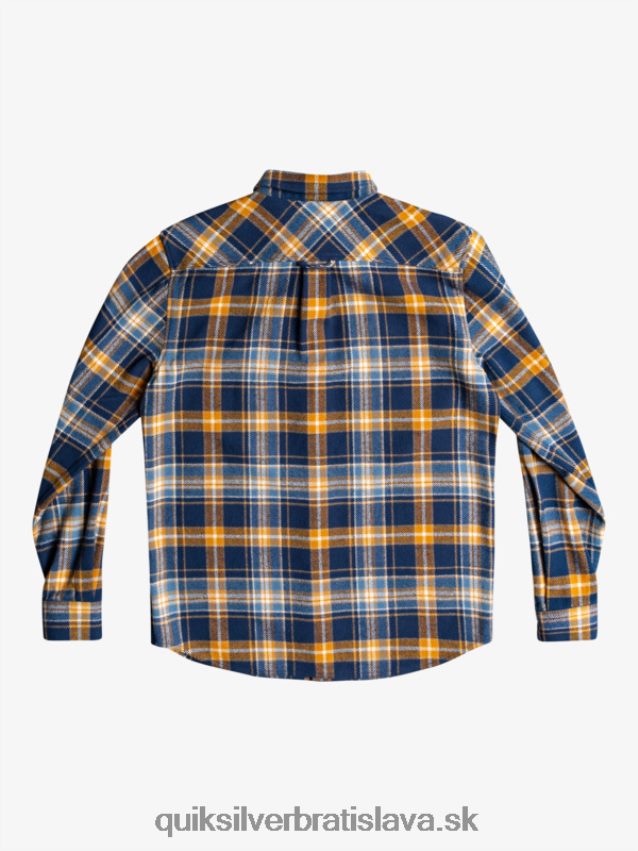Neohrozená flanelová košeľa s dlhým rukávom Quiksilver muži B80HXR1770 insígnie modrá neohrozená