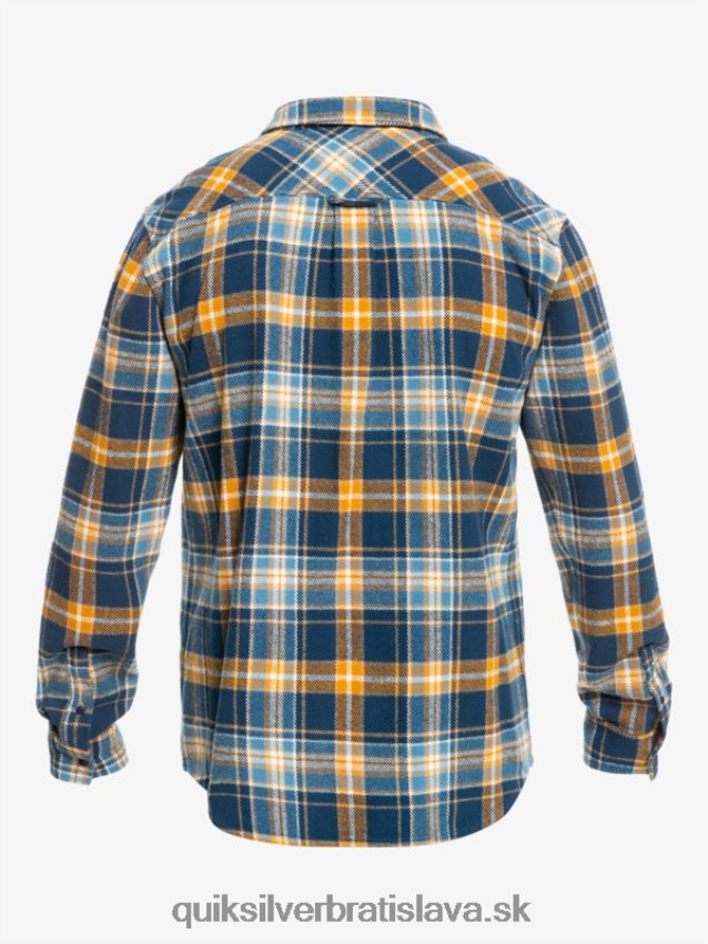 Neohrozená flanelová košeľa s dlhým rukávom Quiksilver muži B80HXR1770 insígnie modrá neohrozená
