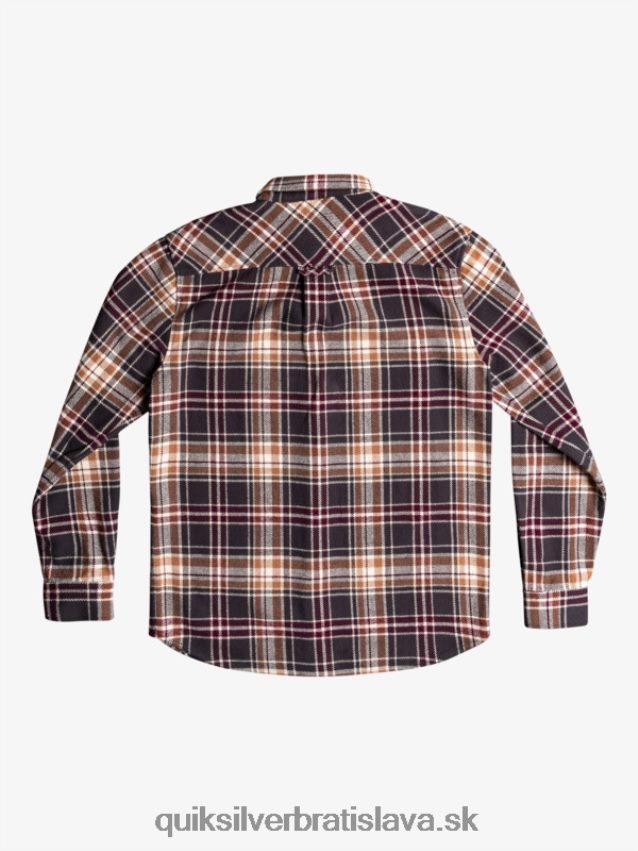 Neohrozená flanelová košeľa s dlhým rukávom Quiksilver muži B80HXR1771 fantómový neohrozený