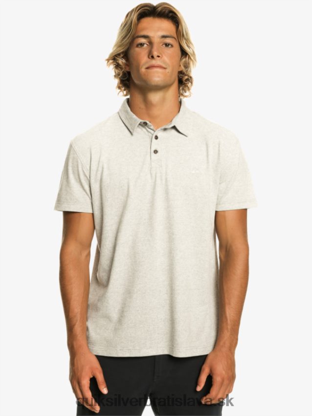 Západná plavba polokošeľa s krátkym rukávom Quiksilver muži B80HXR475 svetlosivý vres