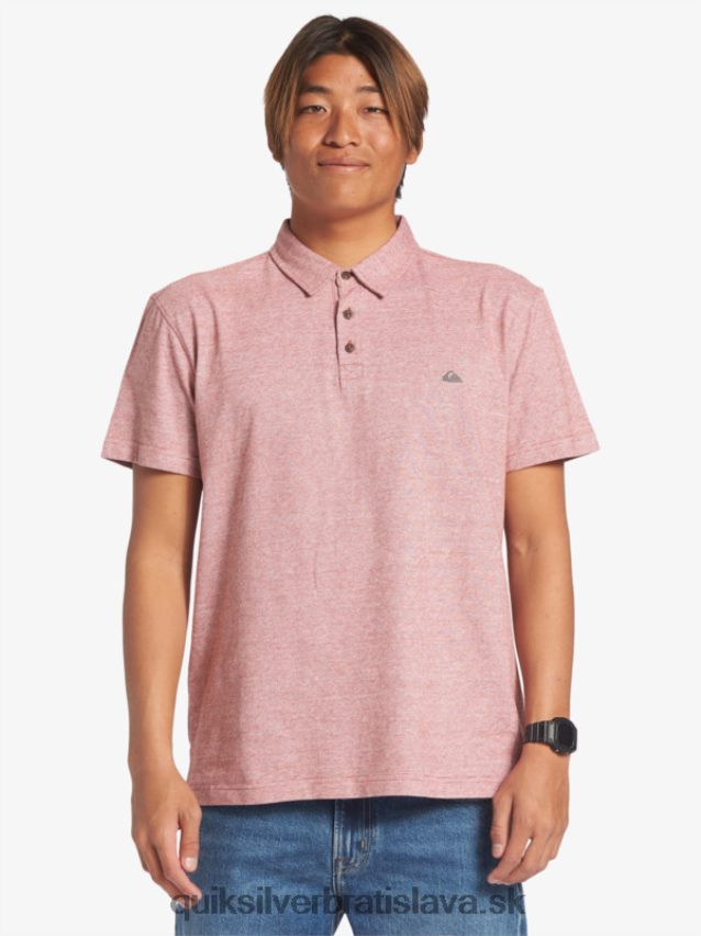 Západná plavba polokošeľa s krátkym rukávom Quiksilver muži B80HXR478 červený okr