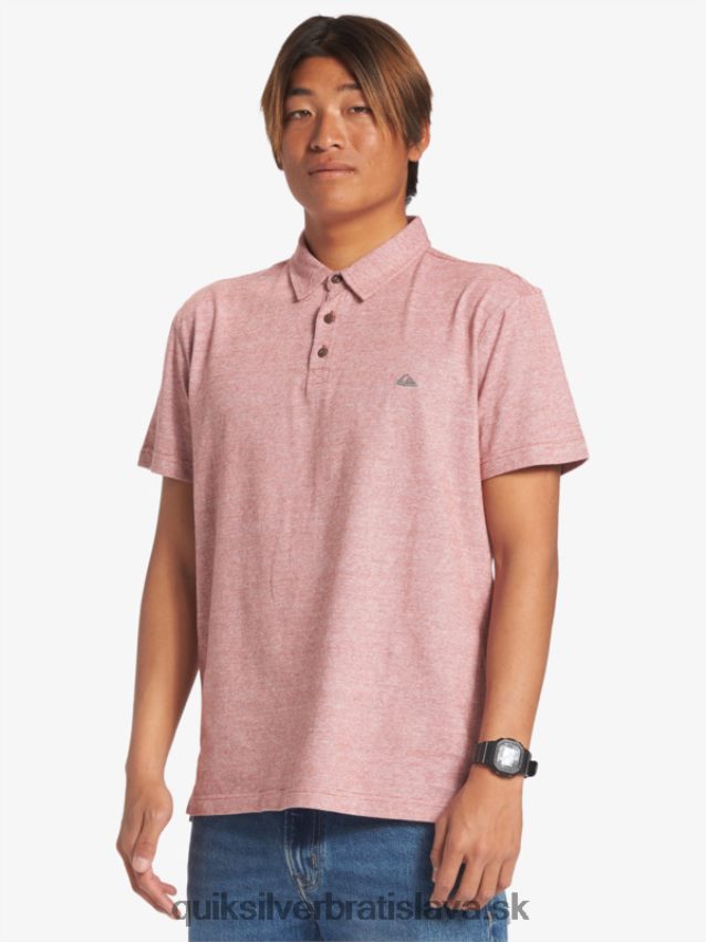 Západná plavba polokošeľa s krátkym rukávom Quiksilver muži B80HXR478 červený okr