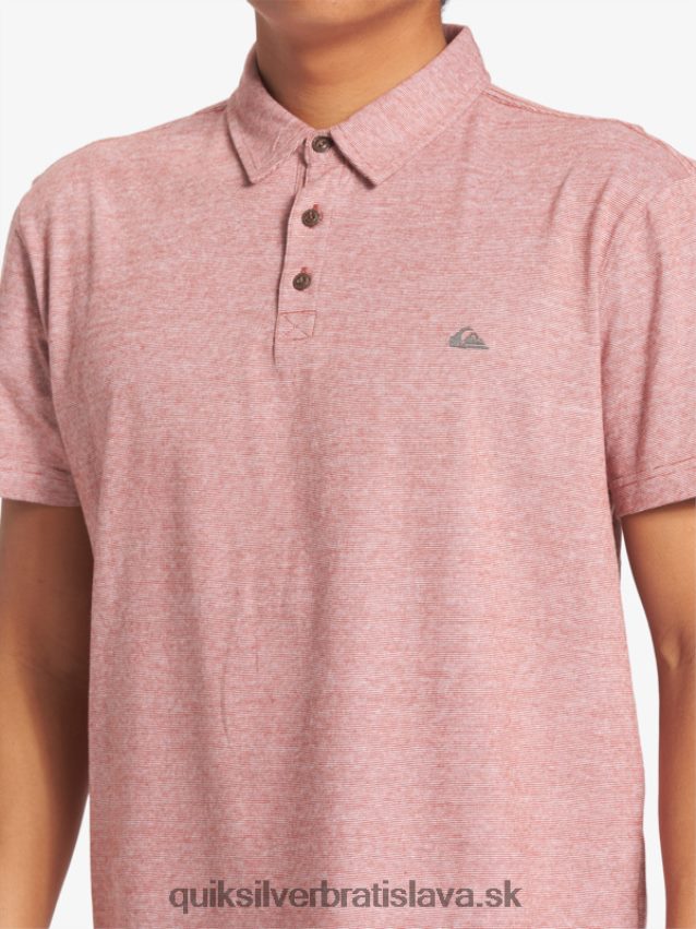 Západná plavba polokošeľa s krátkym rukávom Quiksilver muži B80HXR478 červený okr
