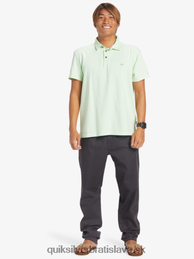 Západná plavba polokošeľa s krátkym rukávom Quiksilver muži B80HXR479 raj zelený