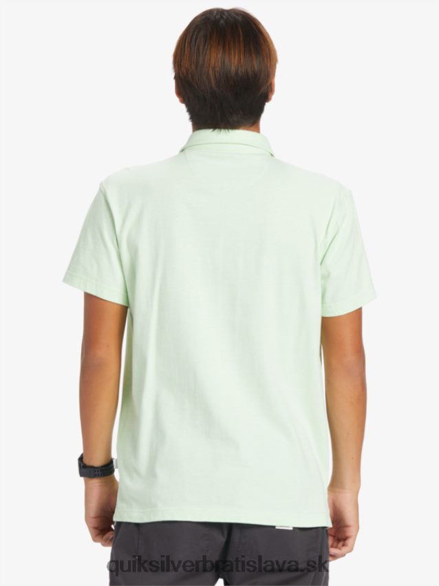 Západná plavba polokošeľa s krátkym rukávom Quiksilver muži B80HXR479 raj zelený