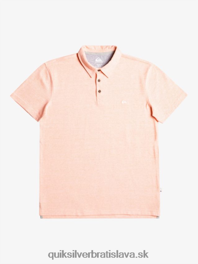 Západná plavba polokošeľa s krátkym rukávom Quiksilver muži B80HXR480 čerstvý losos