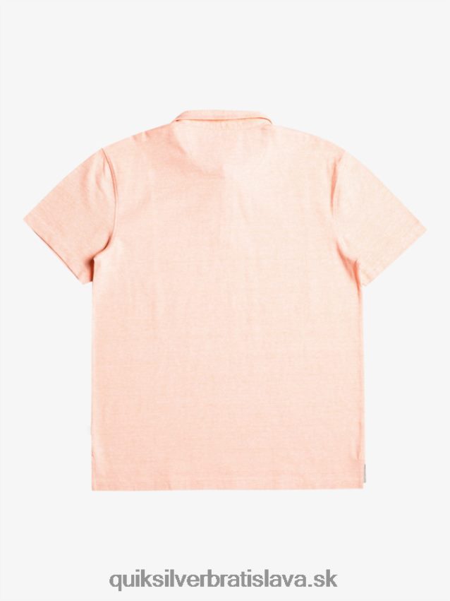 Západná plavba polokošeľa s krátkym rukávom Quiksilver muži B80HXR480 čerstvý losos