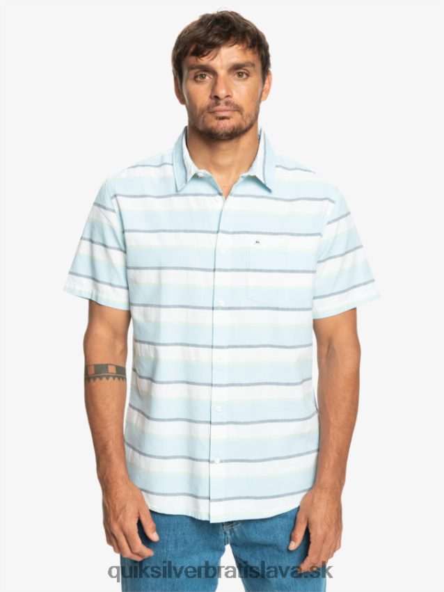 cali sunrise košeľa s krátkym rukávom Quiksilver muži B80HXR1206 biele kali východ slnka 231