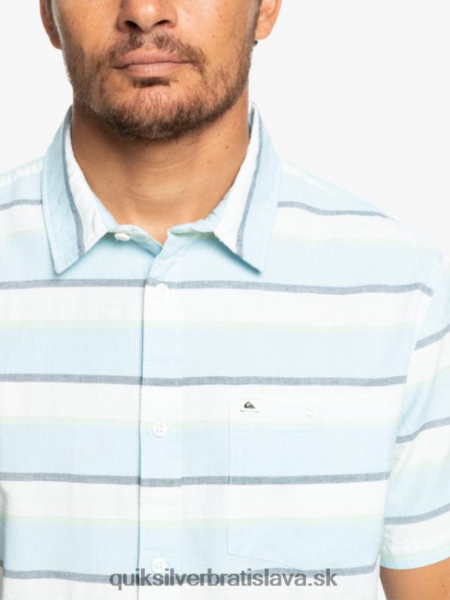 cali sunrise košeľa s krátkym rukávom Quiksilver muži B80HXR1206 biele kali východ slnka 231