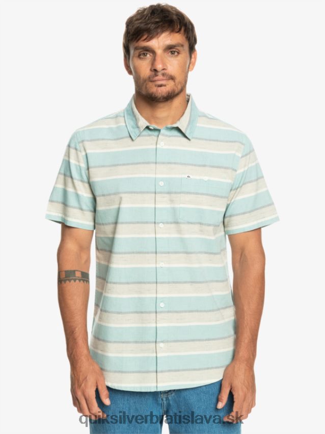 cali sunrise košeľa s krátkym rukávom Quiksilver muži B80HXR1207 plaza taupe cali východ slnka 231