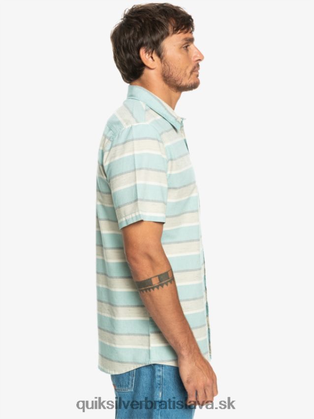 cali sunrise košeľa s krátkym rukávom Quiksilver muži B80HXR1207 plaza taupe cali východ slnka 231