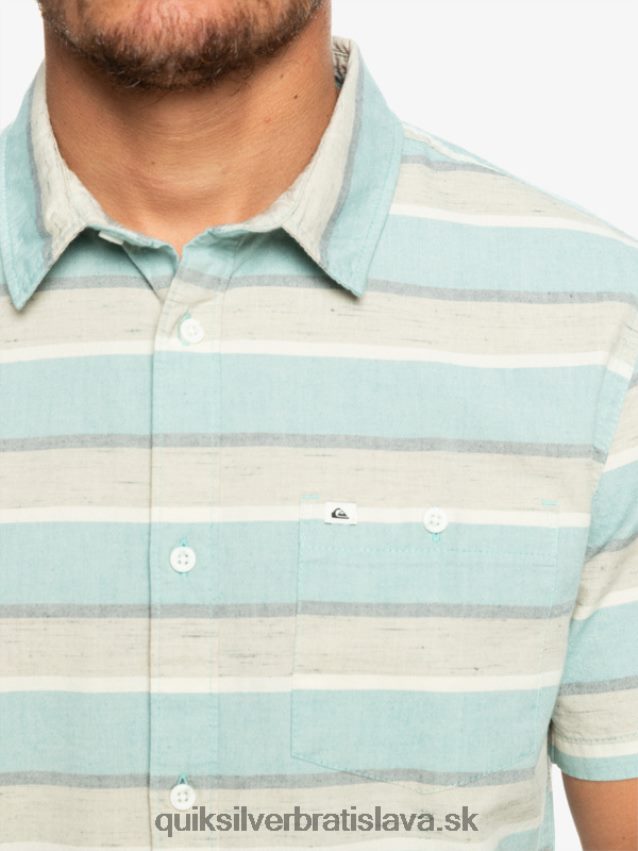 cali sunrise košeľa s krátkym rukávom Quiksilver muži B80HXR1207 plaza taupe cali východ slnka 231