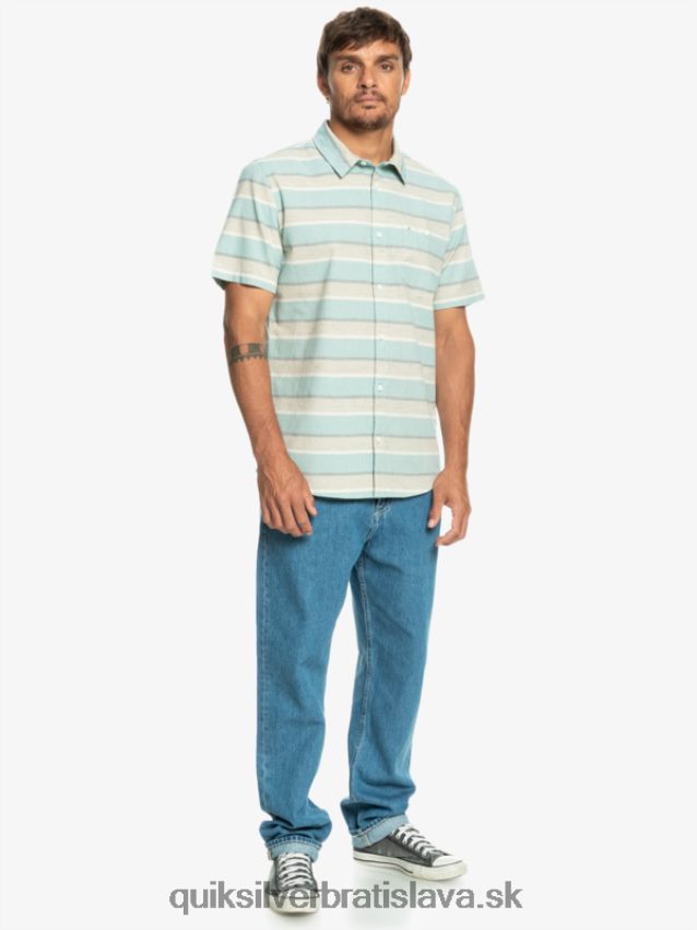 cali sunrise košeľa s krátkym rukávom Quiksilver muži B80HXR1207 plaza taupe cali východ slnka 231