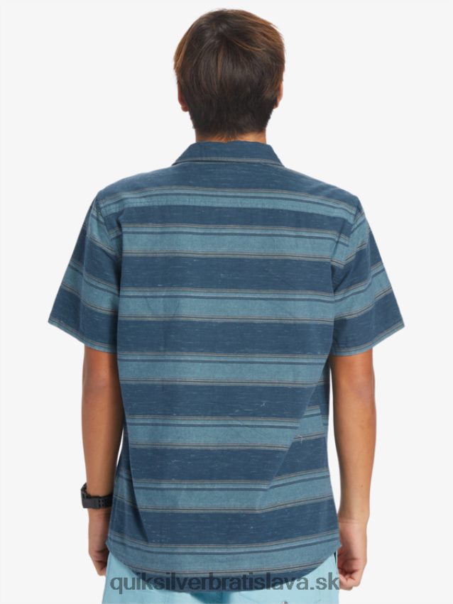 cali sunrise košeľa s krátkym rukávom Quiksilver muži B80HXR446 polnoc navy cali str