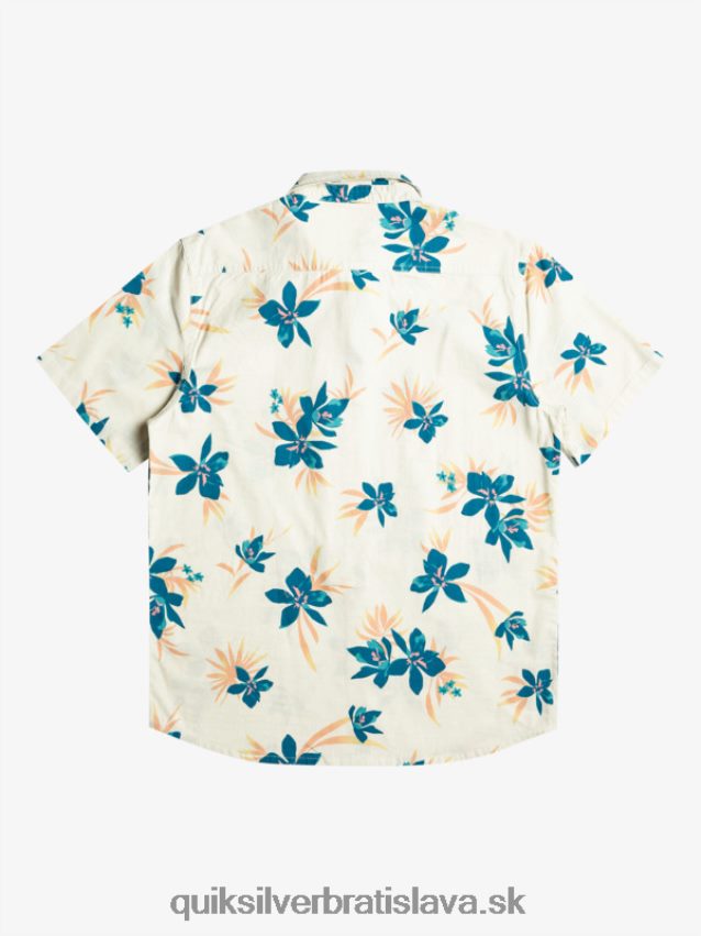 celosvetová košeľa s krátkym rukávom Quiksilver muži B80HXR1088 breza holidzovaná