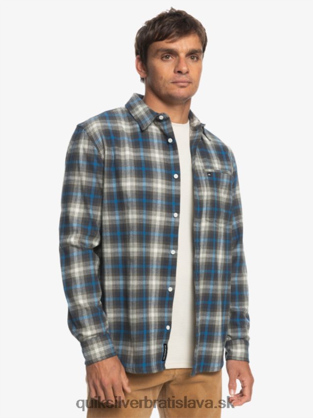 cramond stretch košeľa s dlhým rukávom Quiksilver muži B80HXR1048 hroznový list cramond
