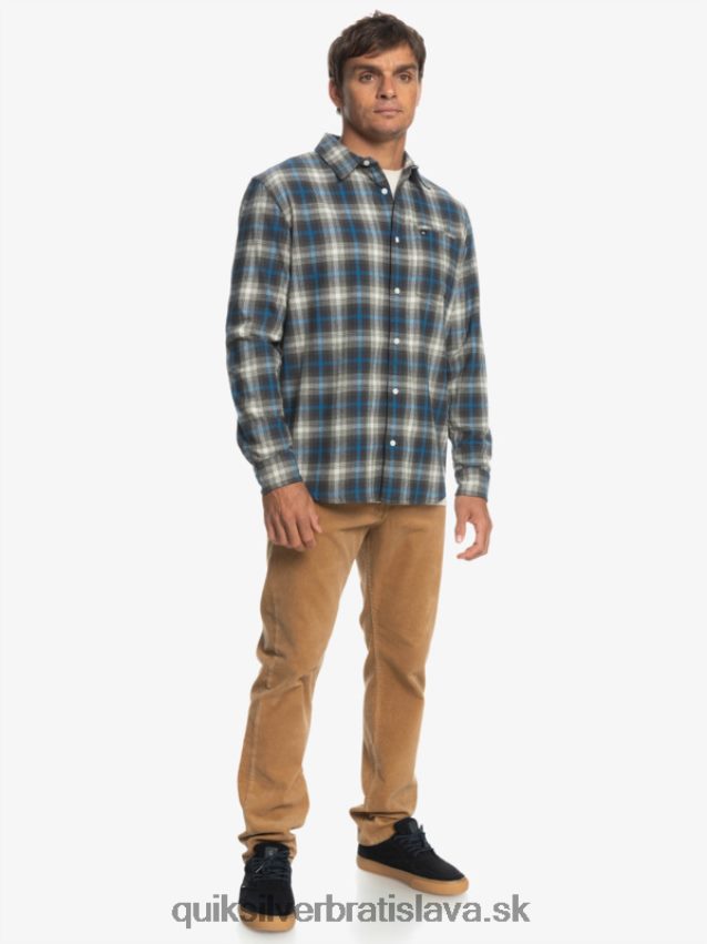 cramond stretch košeľa s dlhým rukávom Quiksilver muži B80HXR1048 hroznový list cramond