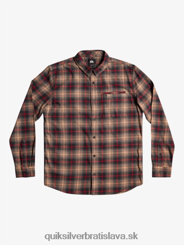 cramond stretch košeľa s dlhým rukávom Quiksilver muži B80HXR1049 rubínové víno cramond