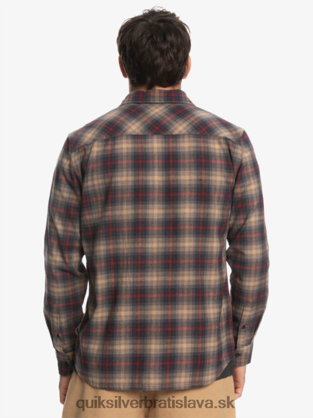 cramond stretch košeľa s dlhým rukávom Quiksilver muži B80HXR1049 rubínové víno cramond