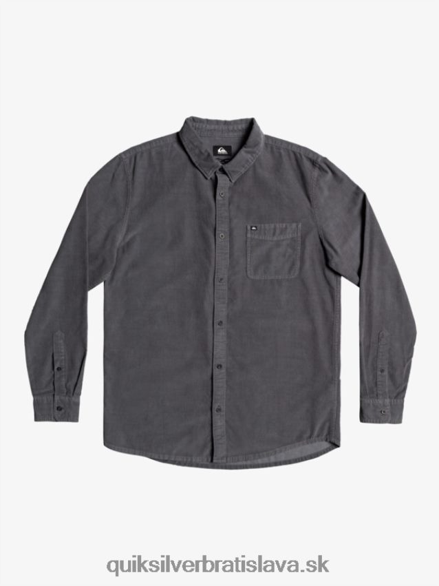 dymové tričko s dlhým rukávom Quiksilver muži B80HXR1223 železná brána