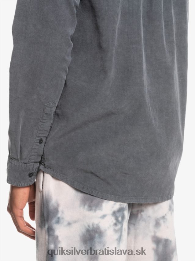 dymové tričko s dlhým rukávom Quiksilver muži B80HXR1223 železná brána