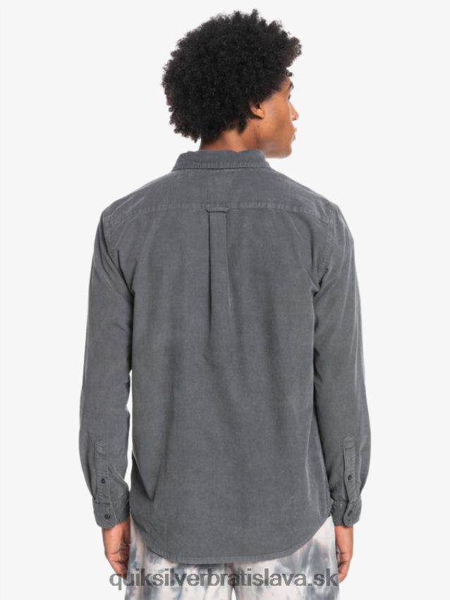 dymové tričko s dlhým rukávom Quiksilver muži B80HXR1223 železná brána
