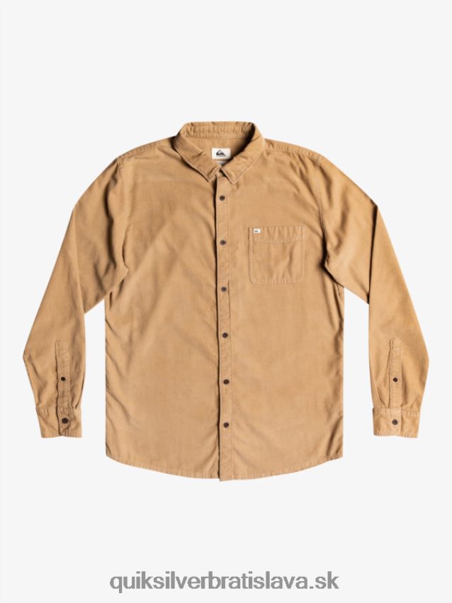 dymové tričko s dlhým rukávom Quiksilver muži B80HXR1224 tanín