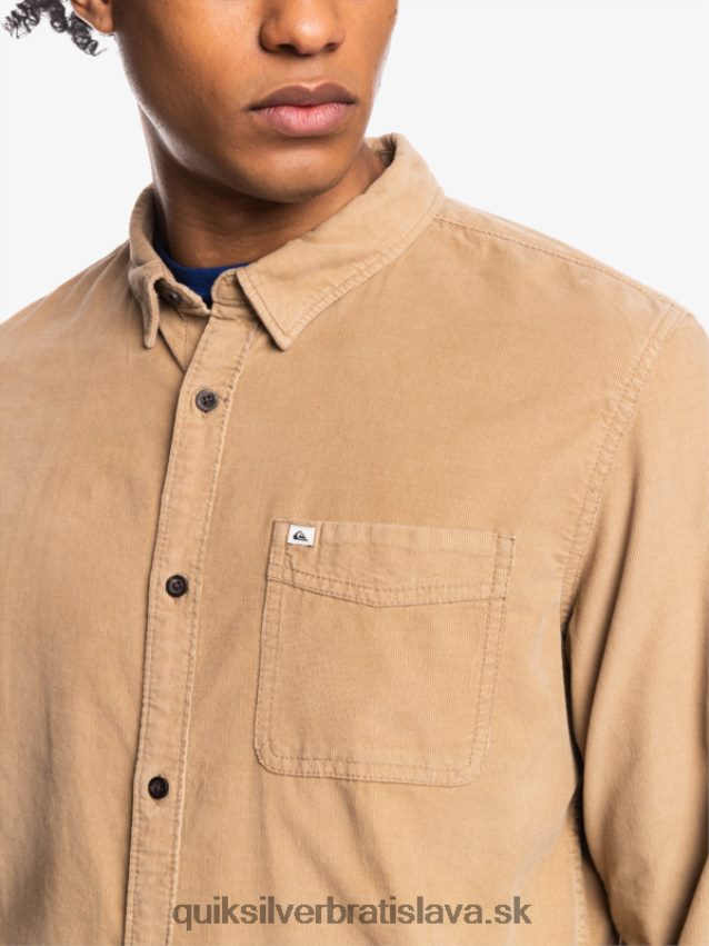 dymové tričko s dlhým rukávom Quiksilver muži B80HXR1224 tanín