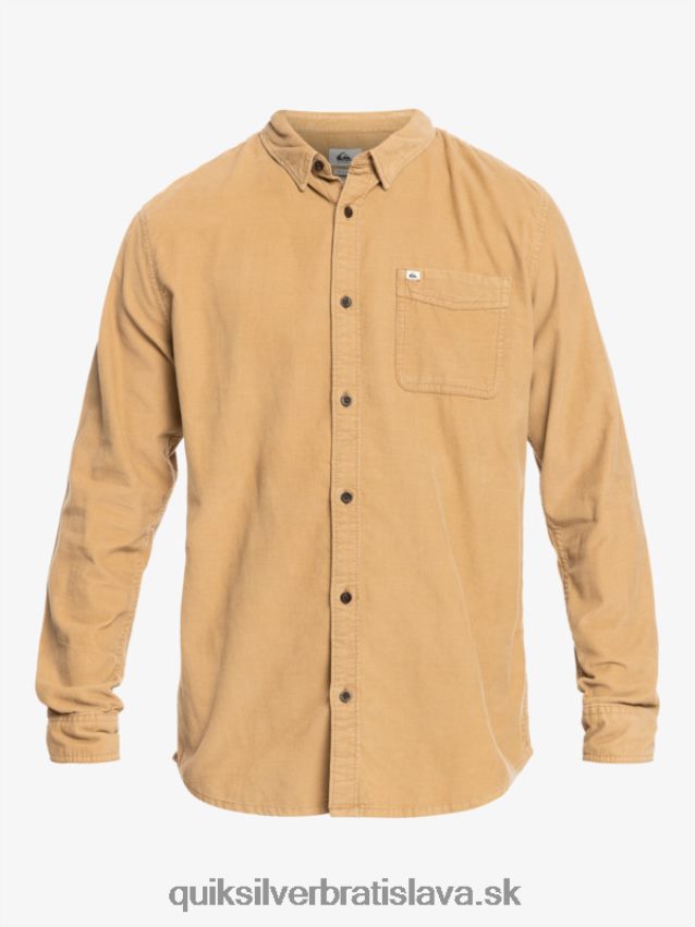dymové tričko s dlhým rukávom Quiksilver muži B80HXR1224 tanín