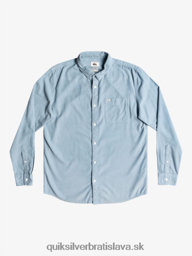 dymové tričko s dlhým rukávom Quiksilver muži B80HXR1225 ashley modrá