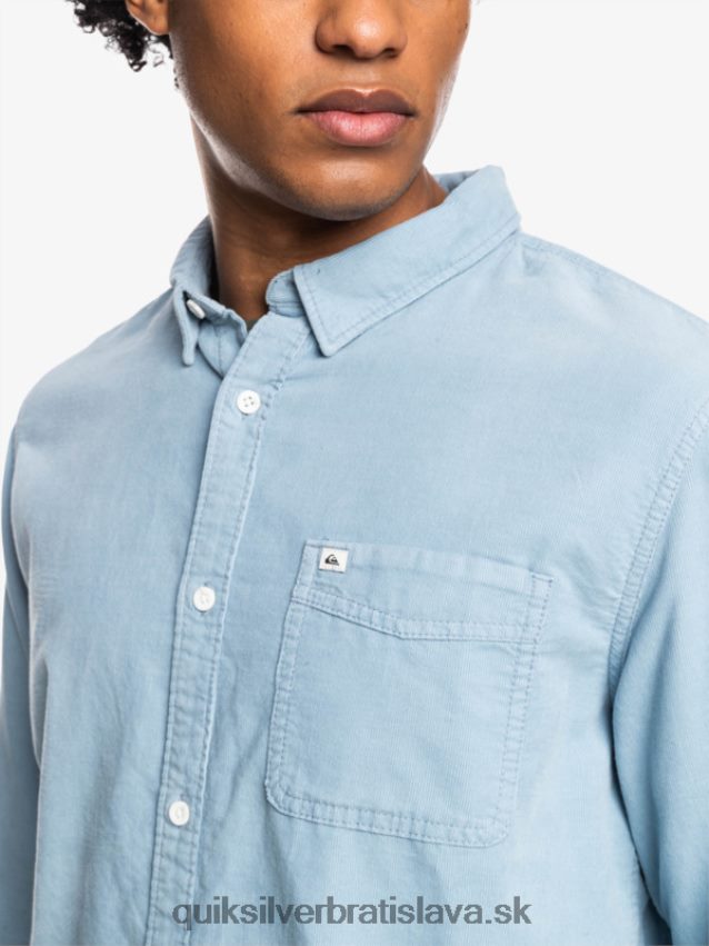 dymové tričko s dlhým rukávom Quiksilver muži B80HXR1225 ashley modrá