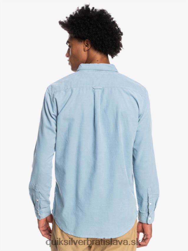 dymové tričko s dlhým rukávom Quiksilver muži B80HXR1225 ashley modrá